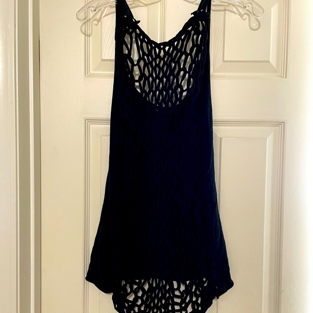 Unique All Saints web-like tank with low back